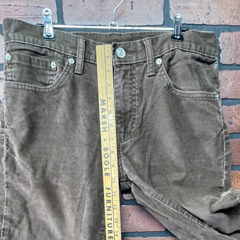 Levi's‎ 511 Men's 32x34 Brown Corduroy Straight Leg Pants Classic Fit